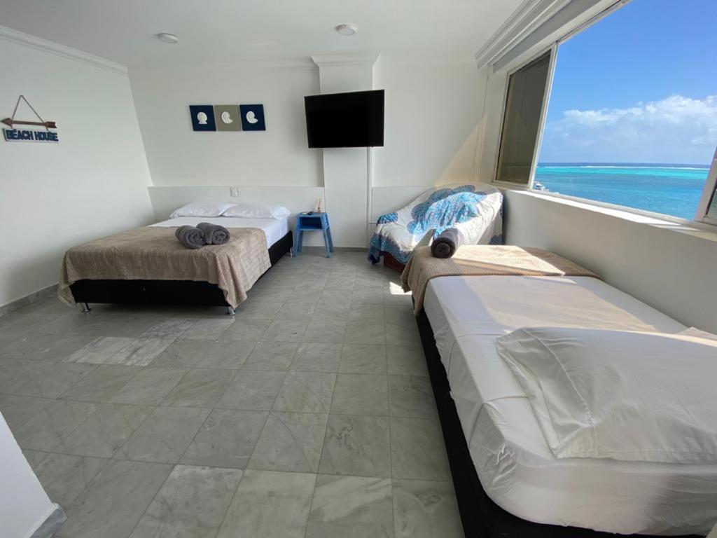 Apartamentos Con Playa Privada Y Vista Al Mar San Andrés Екстериор снимка